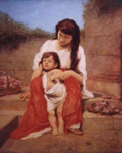 Gabriel von Max Mutter mit Kind China oil painting art